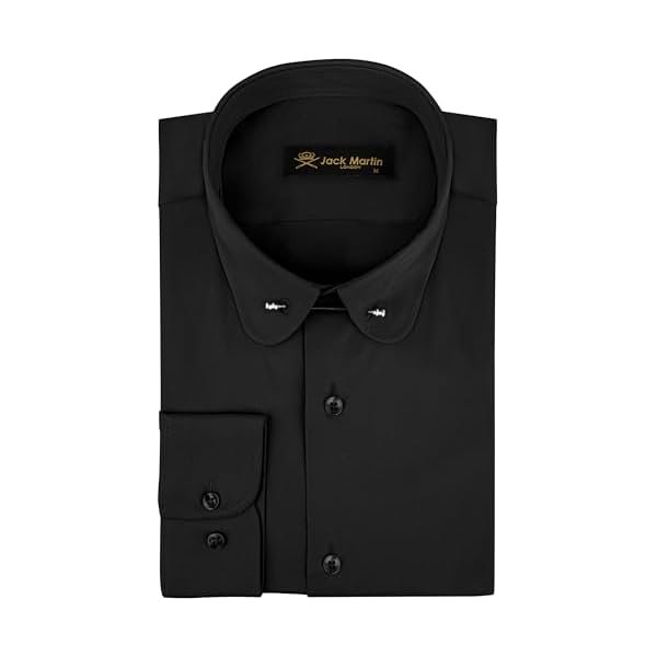 Men's Club Collar Dress Shirt with Pin Collar Bar | Long Sleeve | Button-Up Stylish Formal