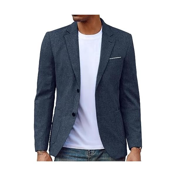 Mens Casual Sport Coat Blazer Two Buttons Lightweight Business Jackets